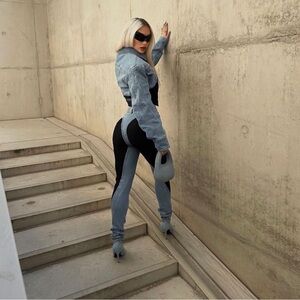 H&M Mugler jeans New with jacket